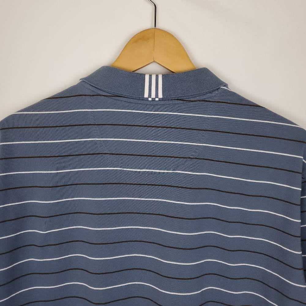 Adidas 💙 ClimaLite Polo Shirt. Size Large. - Picture 6 of 7